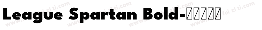 League Spartan Bold字体转换